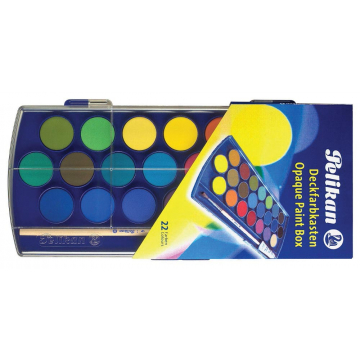 Pelikan verfdoos plakkaatverf Paintbox 22 napjes