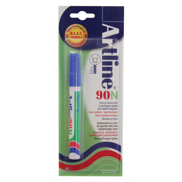 Permanent marker Artline 90 blauw (op blister)