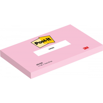 Post-it Notes, 100 vel, ft 76 x 127 mm, roze (flamingo pink)