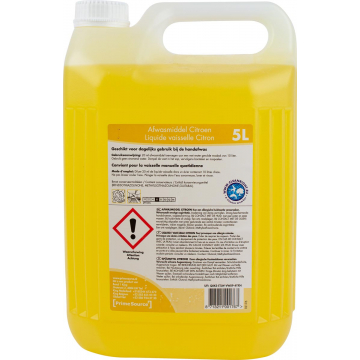 Primesource handafwasmiddel citroen, fles van 5 l