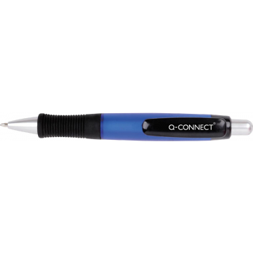Q-CONNECT balpen, met grip, 0,7 mm, medium punt, blauw