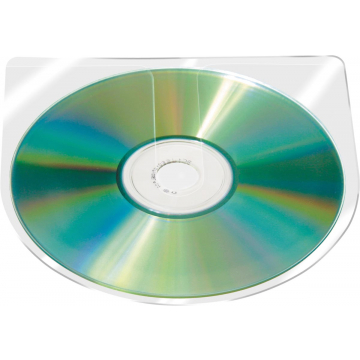 Q-CONNECT CD hoes zelfklevend PP 100 stuks