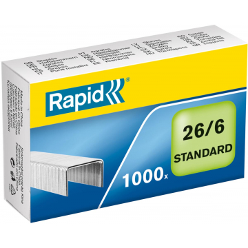 Rapid nietjes 26/6, doos van 1.000 nietjes