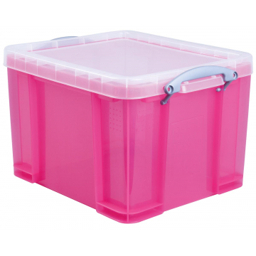 Really Useful Box 35 liter, transparant, helroze