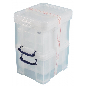 Really Useful Box 35 liter, transparant, pak van 3 dozen