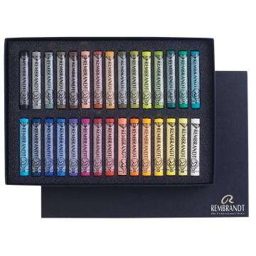 Rembrandt softpastels, doos met 30 pastels