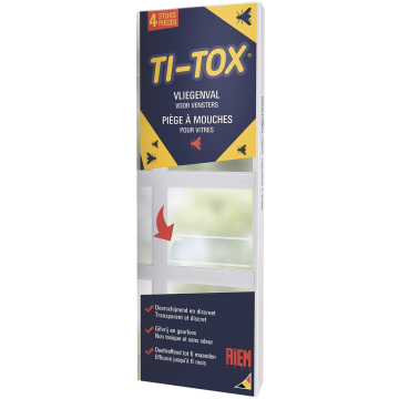 Riem Ti-Tox anti-vliegensticker, transparant, 4 stuks