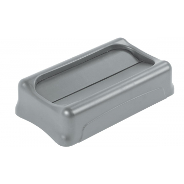 Rubbermaid deksel voor afvalcontainer Slim Jim, tuimeldeksel, grijs
