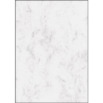 Sigel designpapier grijs gemarmerd, ft A4, 200 g, pak van 50 vel