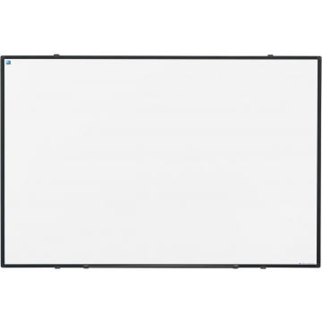 Smit Visual magnetisch whiteboard Softline, gelakt staal, zwart, 60 x 90 cm