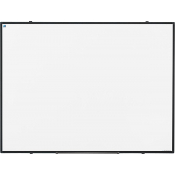 Smit Visual magnetisch whiteboard Softline, gelakt staal, zwart, 90 x 120 cm