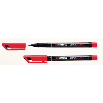 Stabilo OHP-marker OHPen Universal Permanent rood, fijn 0,7 mm