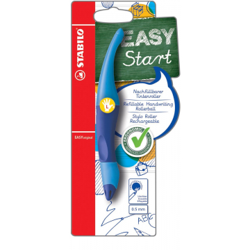 Stabilo roller Easy Original, blauw, voor linkshandigen, blister met 1 stuk