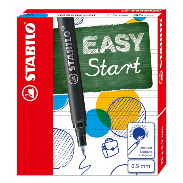 Stabilo vulling Easy Original, medium, blauw, doos met 20 stuks