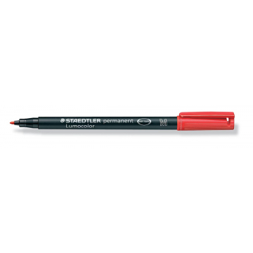 Staedtler OHP-marker Lumocolor Permanent rood, medium 1 mm