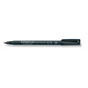 Staedtler OHP-marker Lumocolor Permanent zwart, medium 1 mm