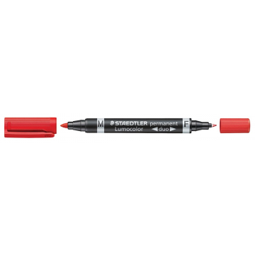 Staedtler Permanent marker Lumocolor Duo rood