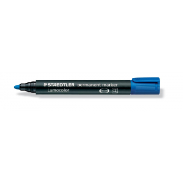 Staedtler permanente marker blauw, schrijfbreedte 2 mm, ronde punt