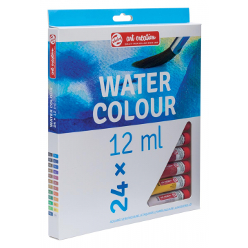 Talens Art Creation aquarelverf tube van 12 ml, set van 24 tubes in geassorteerde kleuren