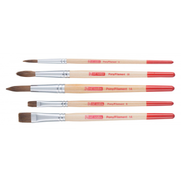 Talens Art Creation aquerelpenselenset polyester, set met 5 penselen