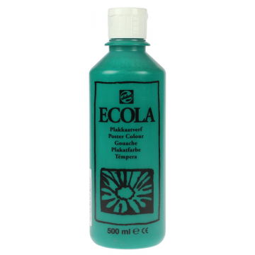 Talens Ecola plakkaatverf flacon van 500 ml, donkergroen