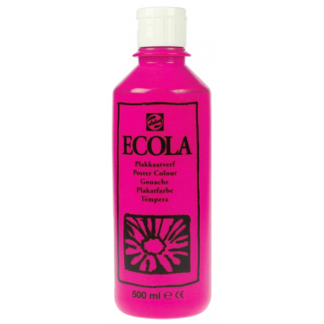 Talens Ecola plakkaatverf flacon van 500 ml, tyrisch roze (magenta)