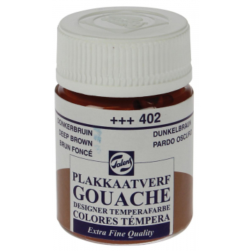 Talens plakkaatvef Extra Fijn flacon van 16 ml, donkerbruin