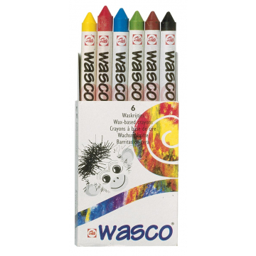 Talens waskrijt Wasco, doos met 6 stuks