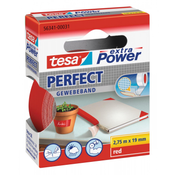 Textieltape ft 19 mm x 2,75 m, rood