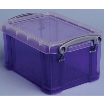 Really Useful Box 0,7 liter, transparant paars
