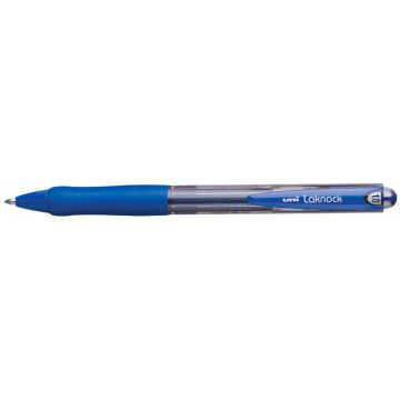 Uni-ball balpennen Laknock schrijfbreedte 0,4 mm, schrijfpunt: 1 mm, medium punt, blauw