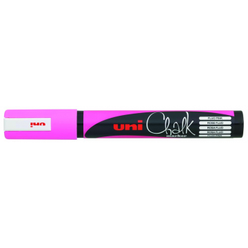 uni-ball Krijtmarker fluo roze, ronde punt van 1,8 - 2,5 mm