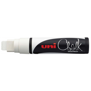 uni-ball Krijtmarker wit, beitelvormige punt van 15 mm