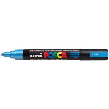 uni-ball Paint Marker op waterbasis Posca PC-5M blauw metaal