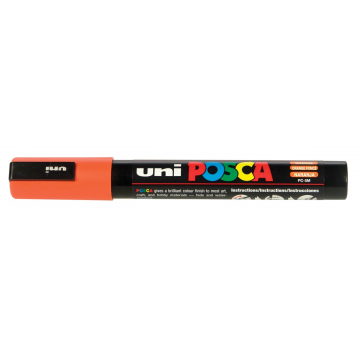 uni-ball Paint Marker op waterbasis Posca PC-5M donkeroranje