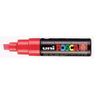 uni-ball Paint Marker op waterbasis Posca PC-8K fluo rood