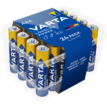 Varta batterij Longlife Power AAA, pak van 24 stuks