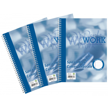 Work, spiraalblok, ft A4, 70 g, gelijnd, 200 bladzijden