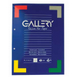 Gallery cursusblok, ft A4, 80 g/m², 2-gaatsperforatie, commercieel geruit, 100 vel