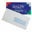 Gallery enveloppen ft 114 x 229 mm, met venster rechts, gegomd, pak van 50 stuks