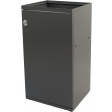 V-part modulaire afvalbak met deur en zakhouder 85 l, grijs