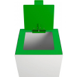 V-Part top met klep voor modulaire afvalbak 85 l en 90 l, groen