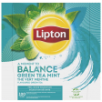 Lipton thee Feel Good Selection, Groene thee munt, doos van 100 zakjes