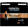 Duracell batterij Optimum AAA, blister van 12 stuks