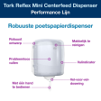 Poetsroldispenser Tork Reflex?M4 vel-voor-vel performancelijn wit 473190