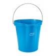 Emmer Vikan met schenktuit en maat 12l blauw
