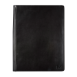 Schrijfmap Maverick All Black A4 met rits inclusief schrijfblok leer zwart