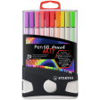 Brushstift STABILO Pen 568/20 Arty assorti set à 20 stuks