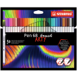 Brushstift STABILO Pen 568/30 Arty assorti set à 30 stuks