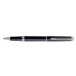 Rollerpen Waterman HÃÂ©misphÃÂ¨re black lacquer CT fijn
